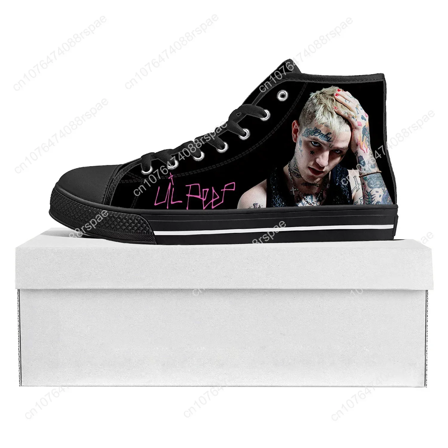 حار الهيب هوب مغني الراب ليل اللمحة عالية الجودة أحذية رياضية عالية الجودة رجل إمرأة مراهق قماش حذاء رياضة زوجين عادية #2