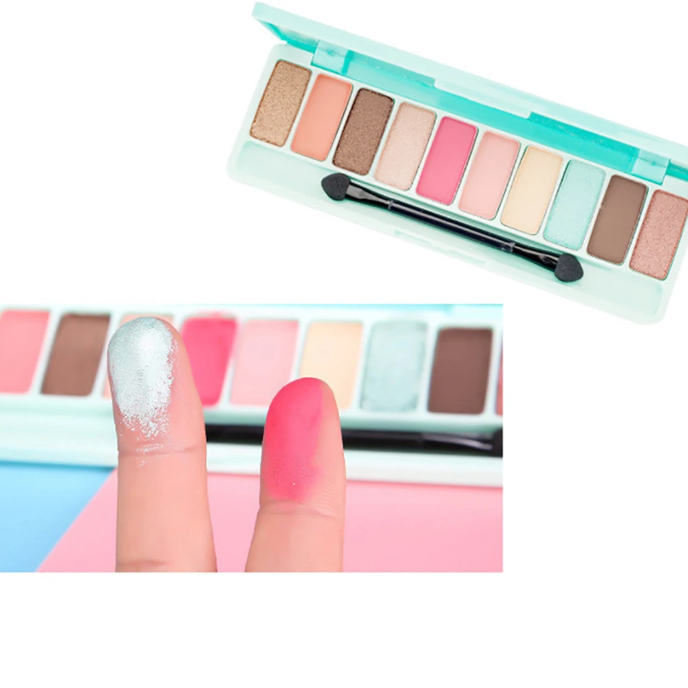 10色アイシャドウ、10色キャンディーカラーのアイシャドウパレット、パールマットで長持ちするアイシャドウセット