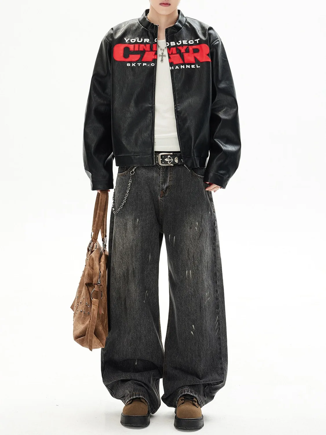 Calças Jeans Retrô Desgastadas sex de Cintura Alta, Soltas e Casuais com Perna Reta, Estilo Americano para Casais
