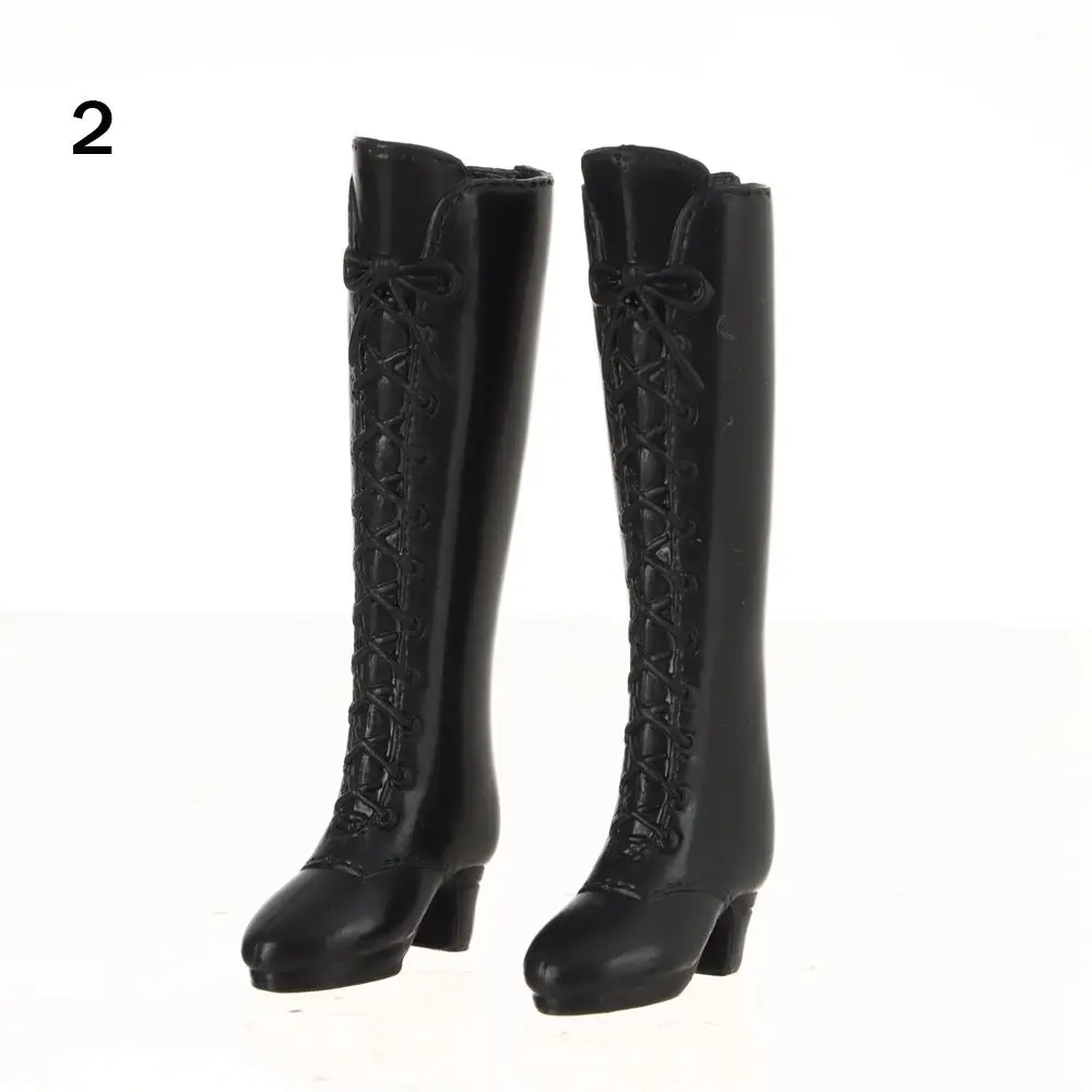 

Plastic Female Fashion Doll Shoes Long Knees Boots Accessories Hero Dolls Boot
