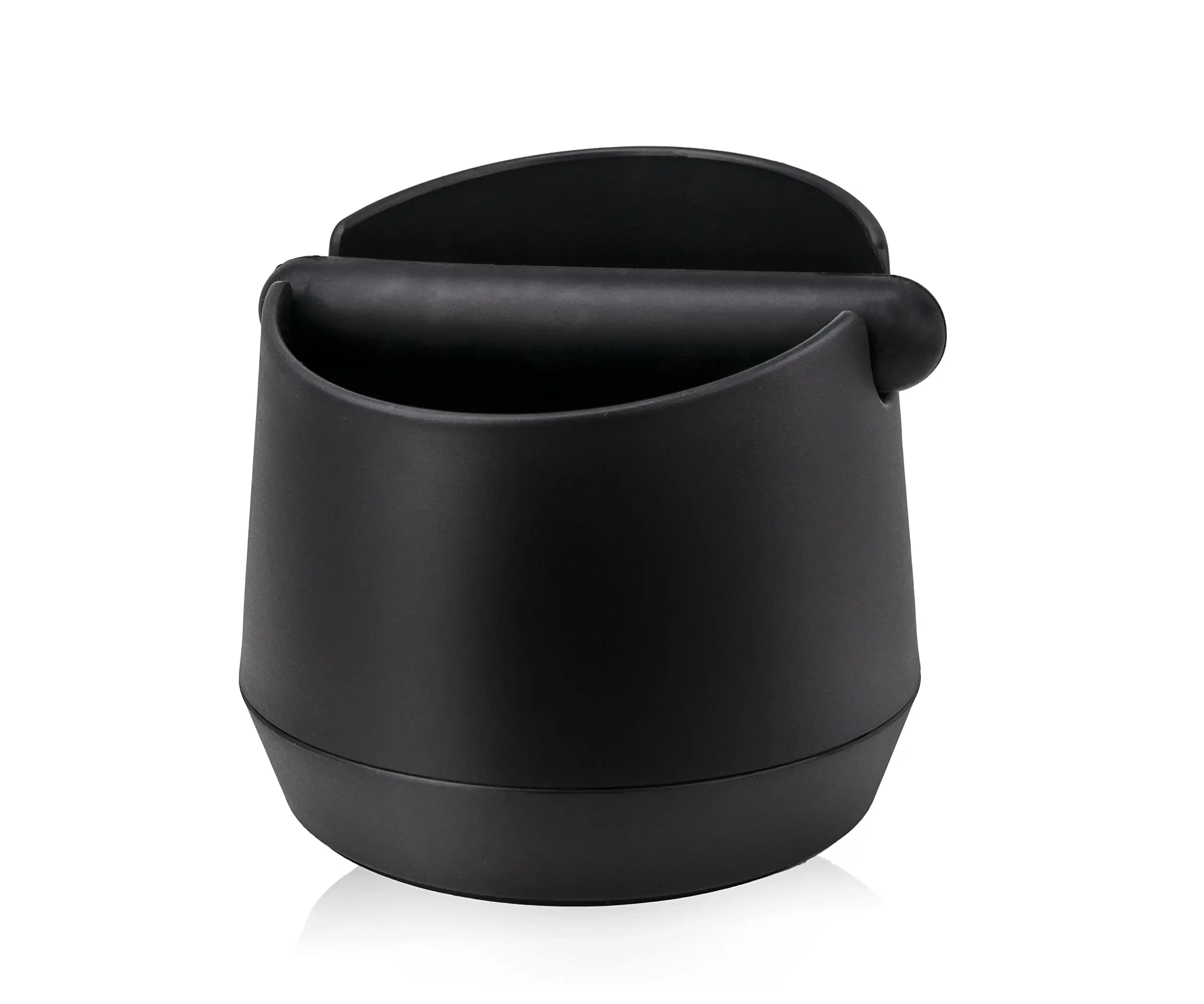 Coffee Knock Box Residue Dump Container, Non-slip Durable Barista Grinding Waste Collection Box Fat Body with Knock Bar