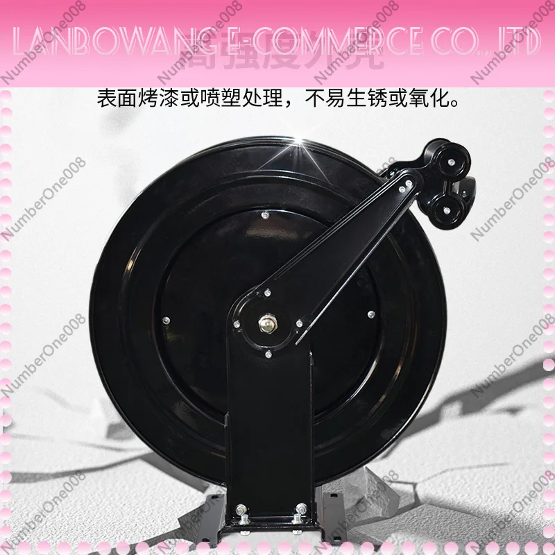 Spring Driven Auto Rewind Hose Reel Heavy Duty Water Air Grease for Car Wash High Pressure Cleaning
