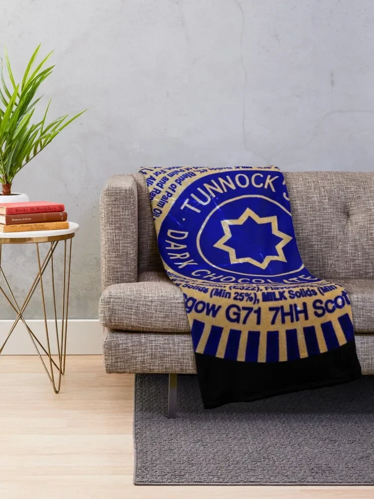 Tunnock's Dark Chocolate Mallow Throw Blanket heavy to sleep for sofa Blankets