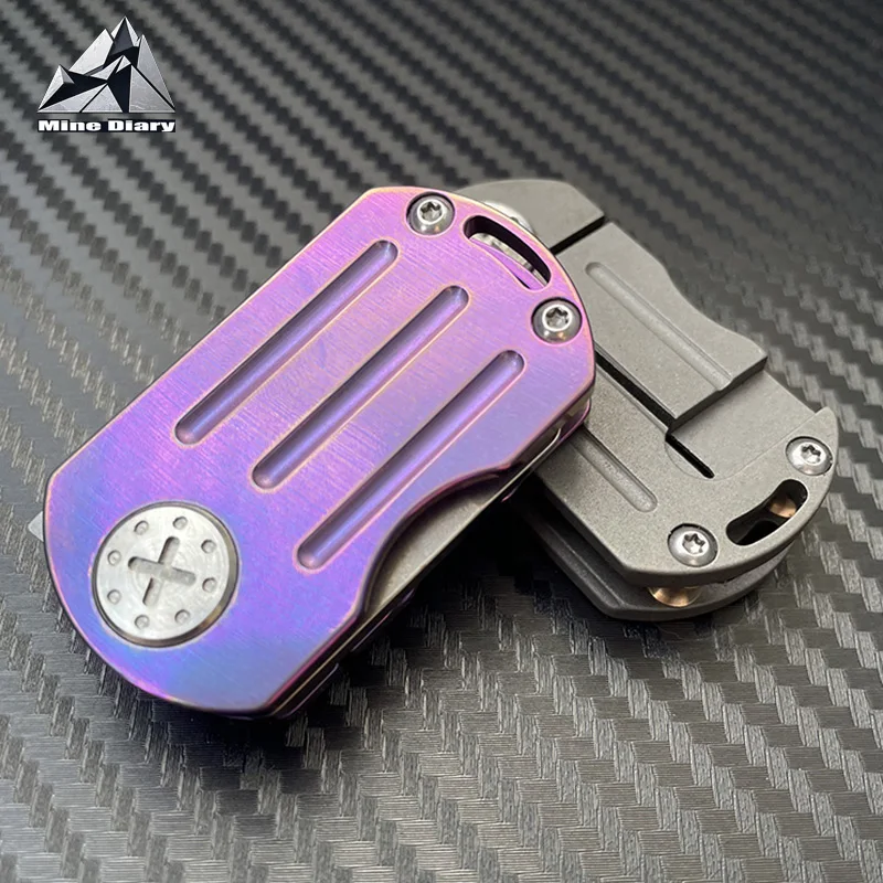 Titanium Alloy Fidget FoldingToys EDC Fingertip Portable Utility Keychain Adult Outdoor Camping Tool Metal Fidget Toys