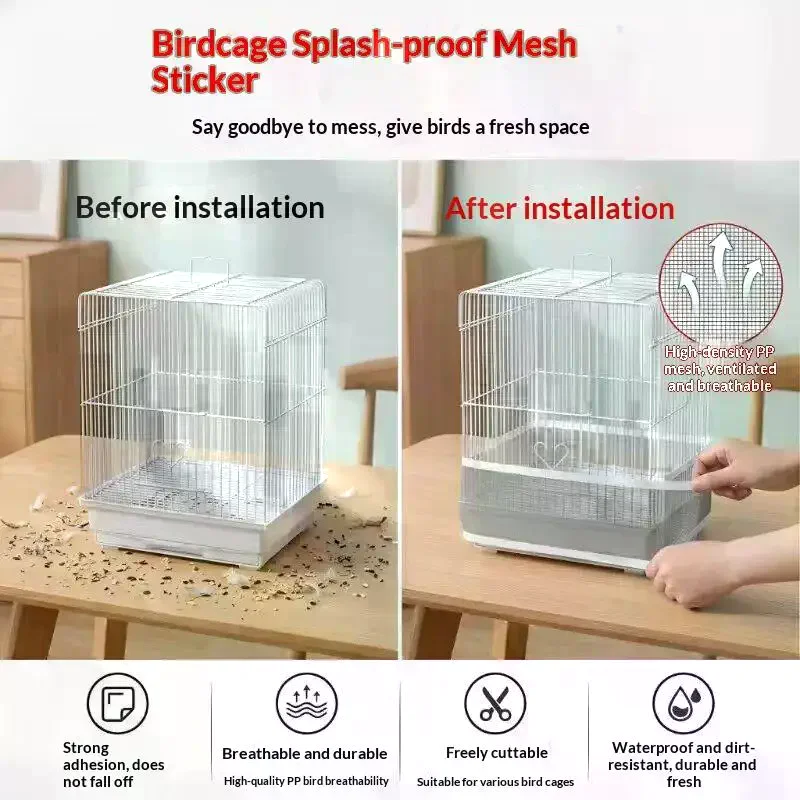 5M/Roll﻿ Bird Cage Splash Proof Anti Food Gauze Mesh Cage Repair Breathable Durable Window Screen Repair Cuttable Mesh Tapes