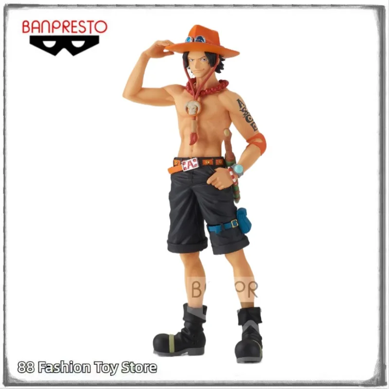 

In Stock Original BANPRESTO One Piece THE GRANDLINE SERIES PORTGAS.D.ACE Anime Figures Toys Gifts Ornaments