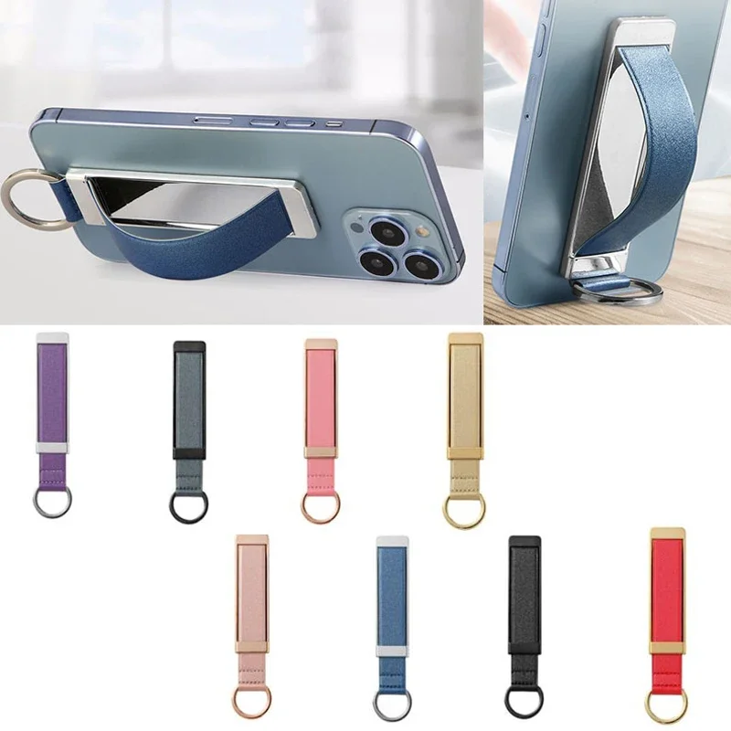 

Universal Wrist Band Cell Phone Bracket Portable Finger Grip Mobile Phone Holder Sticked Socket Stand For Xiaomi IPhone 12 13 14