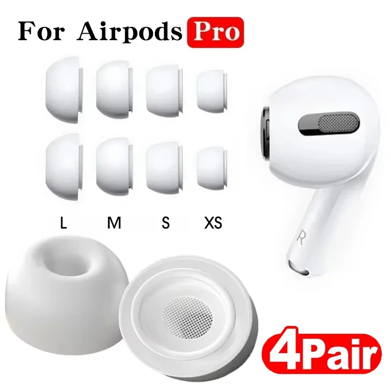 Weiche Silikon-Ohrstöpsel für Airpods Pro 1 2, schützende Ohrhörer-Abdeckung mit Geräuschreduzierungsloch, Ohrpolster für Apple AirPods Pro 2 1