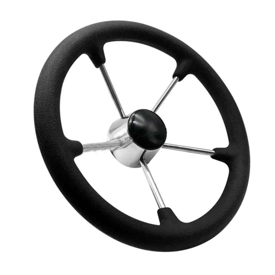 

Shenghui Shenghui 316 Stainless Steel Black PU Foam 13.5 Inch Marine Steering Wheel