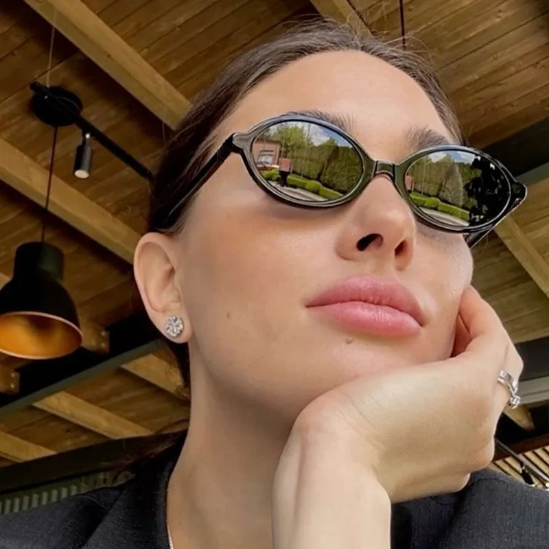 

Женская оправа для очков овальной формы, винтажная оправа для очков в стиле ретро, женские очки с блокировкой синего света