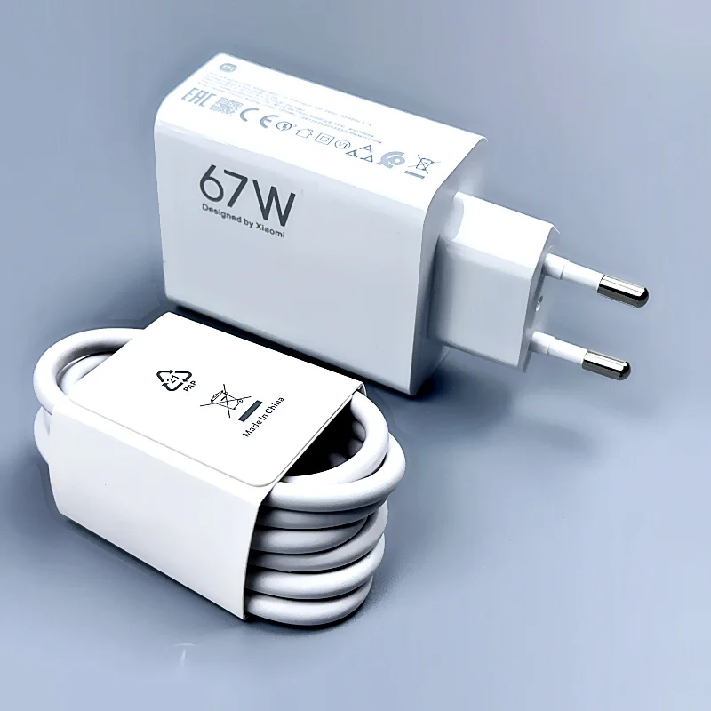 67W charger Xiaomi EU Original Redmi Note 11 pro Fast charge 6A Type C cable 65W 55W 33W For Redmi note 11 9 10 pro mi 11 Pro - náhled 5