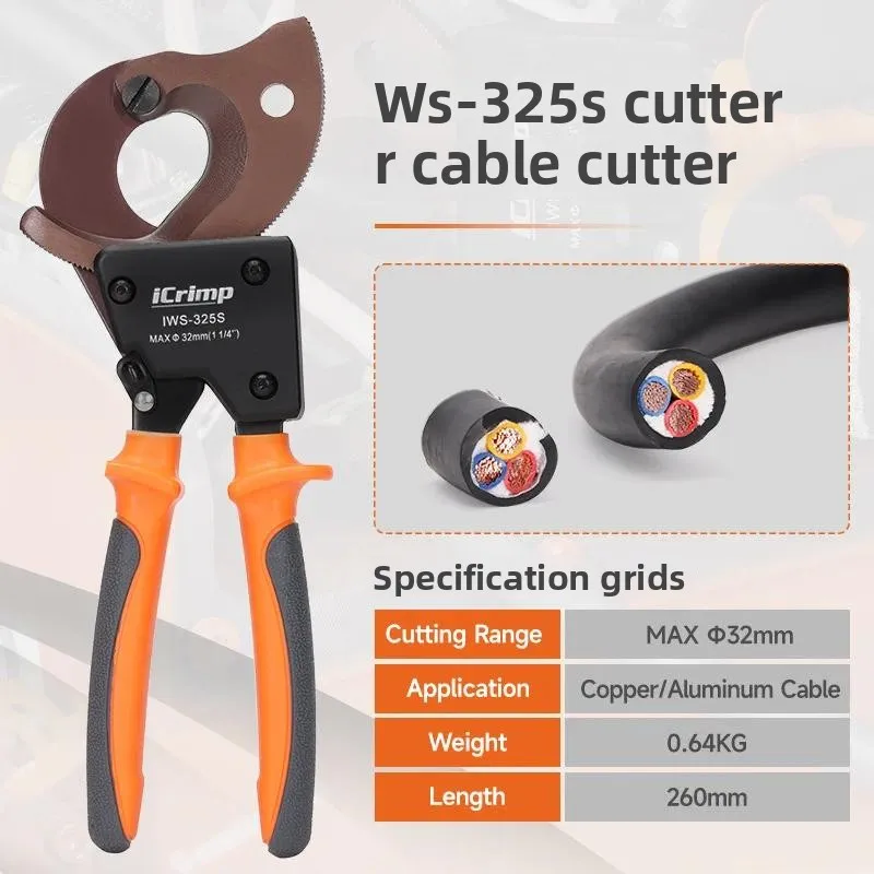 Dual-purpose Wire Rope Crimp Cut Pliers, 8-Shaped Ferrule Press Tool for 1.5/2.0mm Steel Cable Processing
