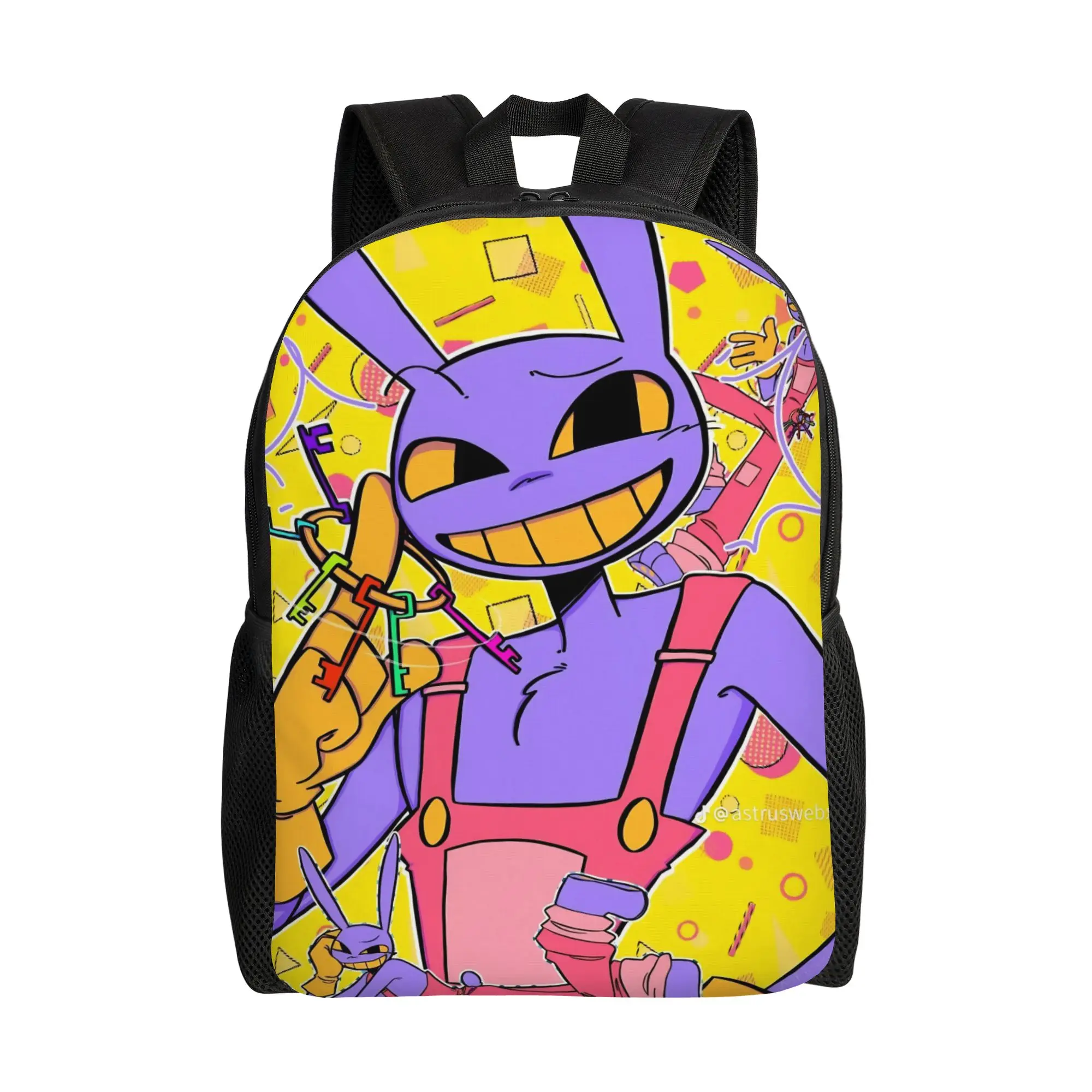 Jax Cartoon Digitals Circus Teenage Backpack Durable Student  Daypack for Men Women College Shoulder Bag
