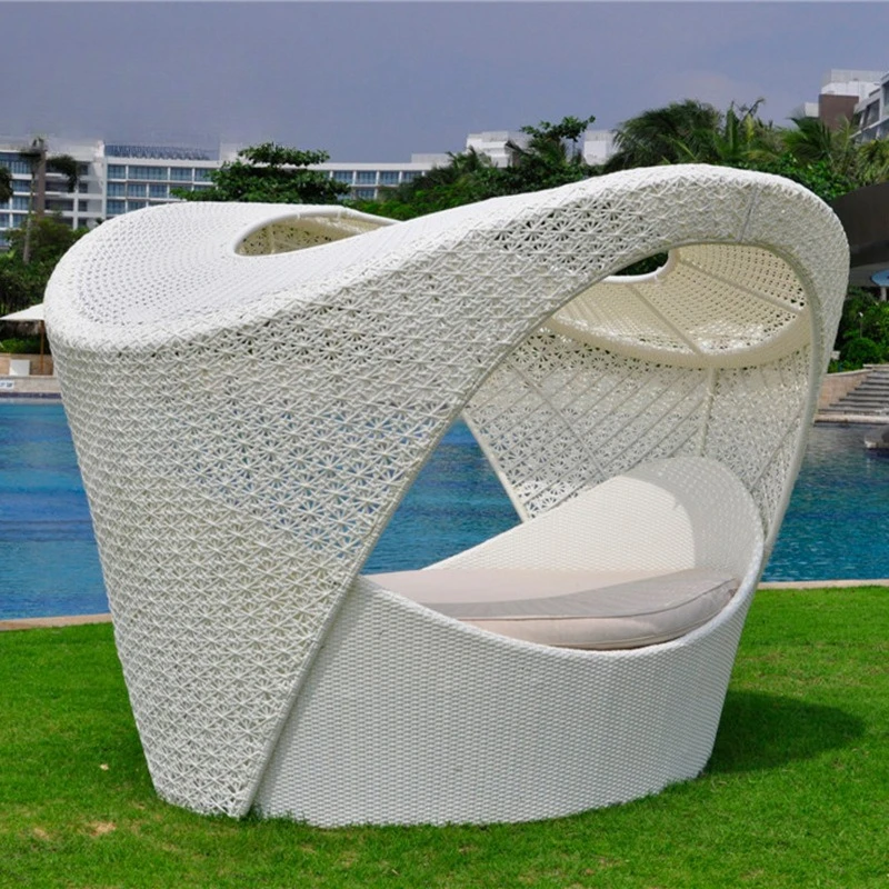 

Мебель для отдыха на открытом воздухе: плетеный диван из ротанга, кровать для сада, патио, солярия, отеля, виллы, гостиницы