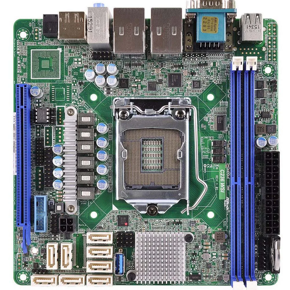 Voor ASRock C236 WSI LGA1151 Enkele CPU Workstation Moederbord Ondersteunt E3-1200 v5/v6 Volledig Getest