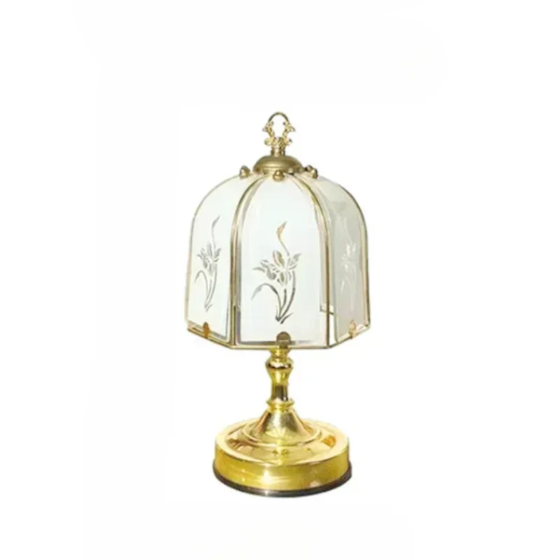 Vintage Table Lamp Zhonggu Shanghai Charging Retro Cream Glass Lamp Mobile Atmosphere Enhancer Adds Charm to Any Room