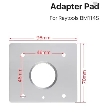 Bm114sファイバーレーザーカットヘッド用ノズルコネクタ、アダプターパッドは、プロのcm2、マシンパーツに接続します