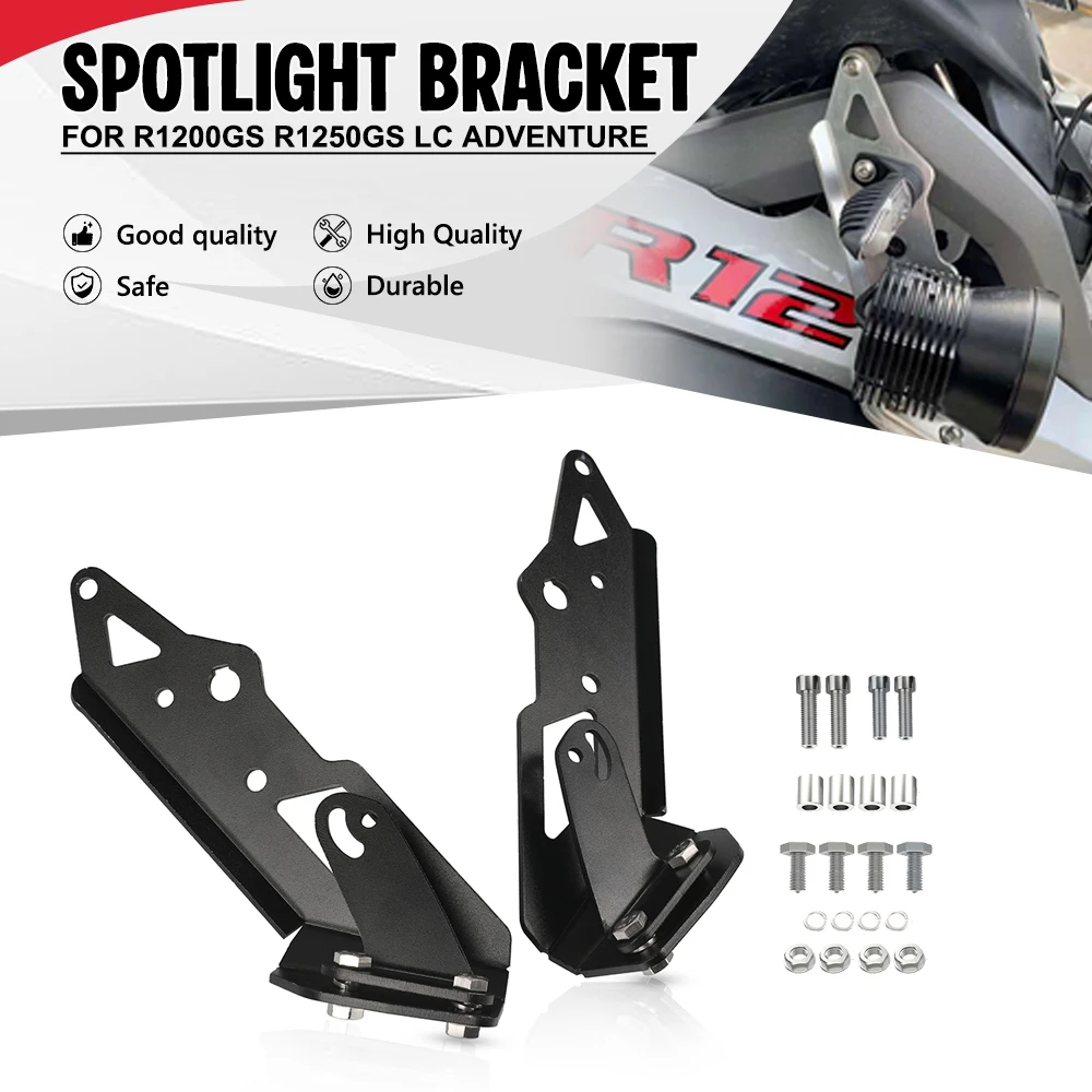 

2013 2014-2018 For BMW R1200GS R1250GS LC ADVENTURE Motorbike Fog lamp Spotlight Bracket Holder Spot Light Mount R 1200 1250 GS