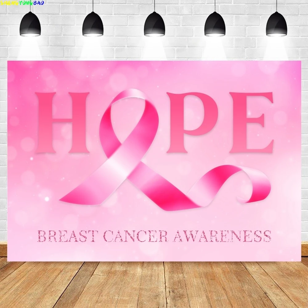 Bannière d'arrière-plan de sensibilisation au Cancer du sein, ruban rose, fête d'espoir, soins de santé, arrière-plan de photographie pour activités de charité, décor