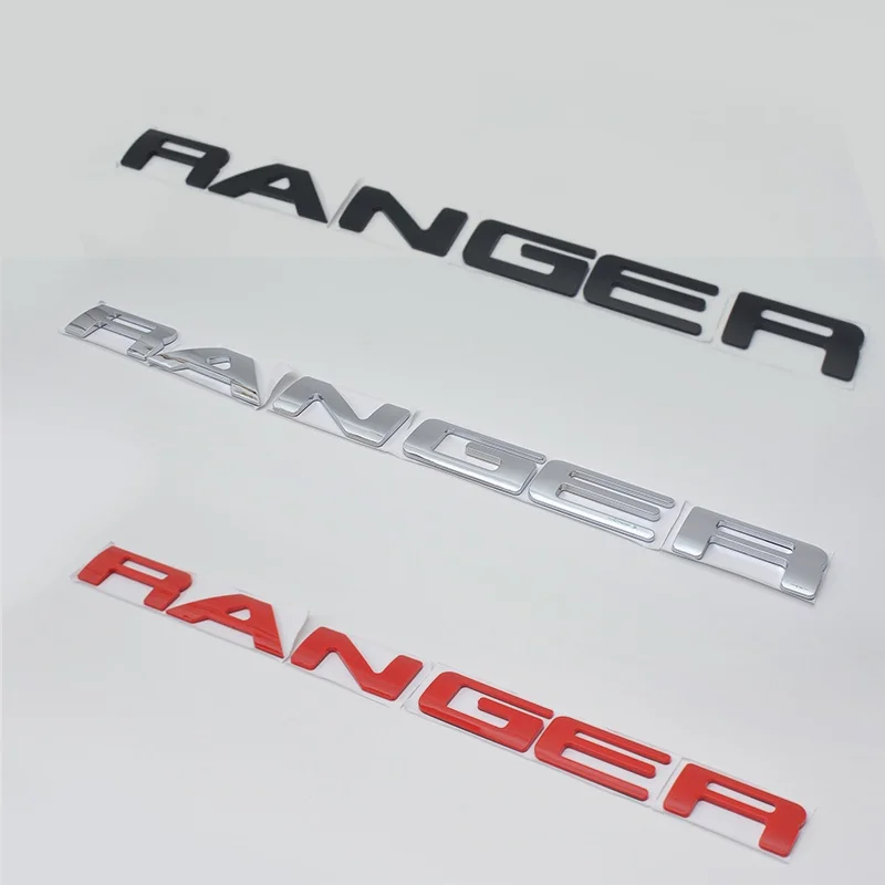 For Ford Ranger T9 2022 2023 2024 Rear Emblem ABS Plastic Back Door Tailgate Logo Letters