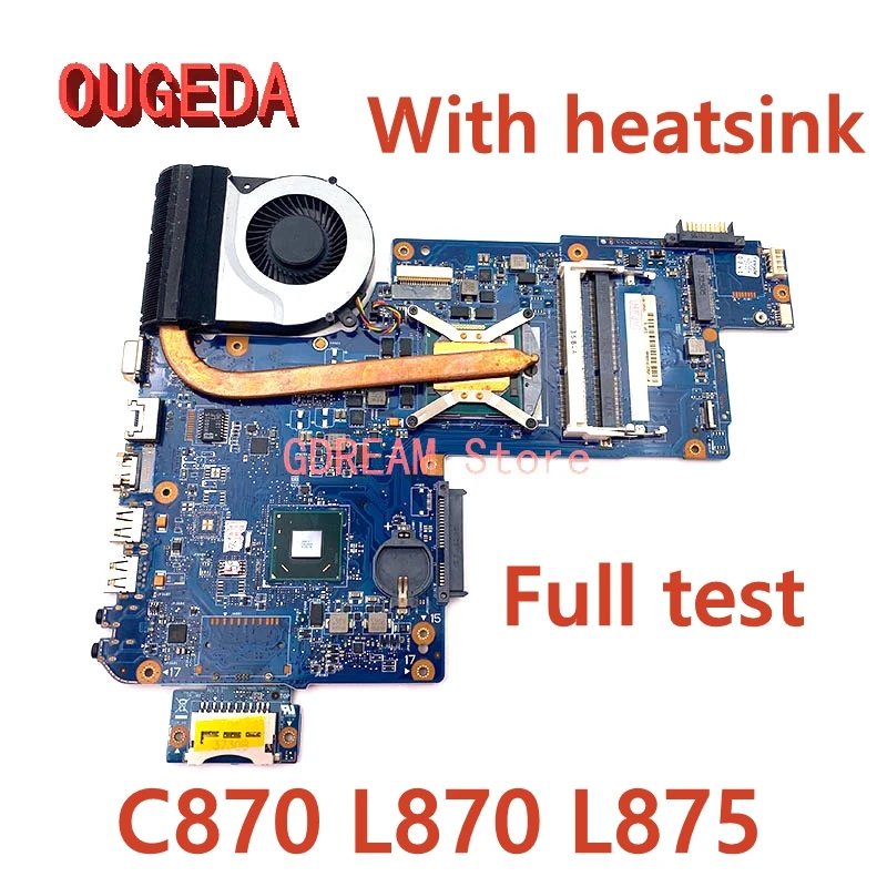 

OUGEDA H000041590 H000046310 H000038230 MAIN BOARD For TOSHIBA Satellite C870 L870 L875 Laptop Motherboard SLJ8E HM76 DDR3