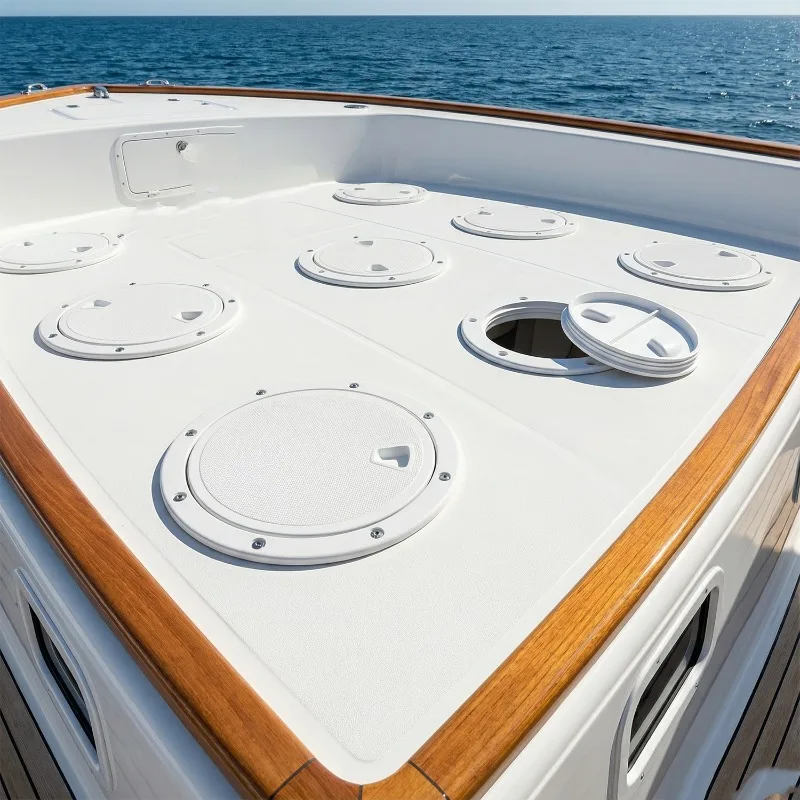 1PC Boat Hatch 4“ 6” Inch ABS Round Non-Slip Inspection Hatch with Detachable Cover for Marine Boat Yacht Boat Accessories - view 5