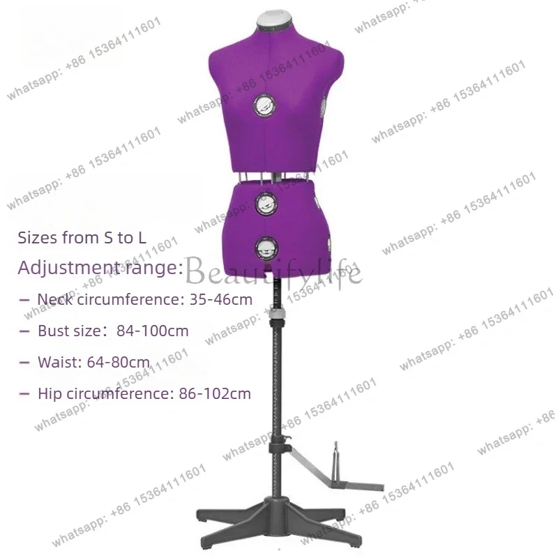 PG Adjustable Size Luxury Female Mannequin with Legs Professional Tailor Dress Form for Clothing Design DIY Sewing Display Model
