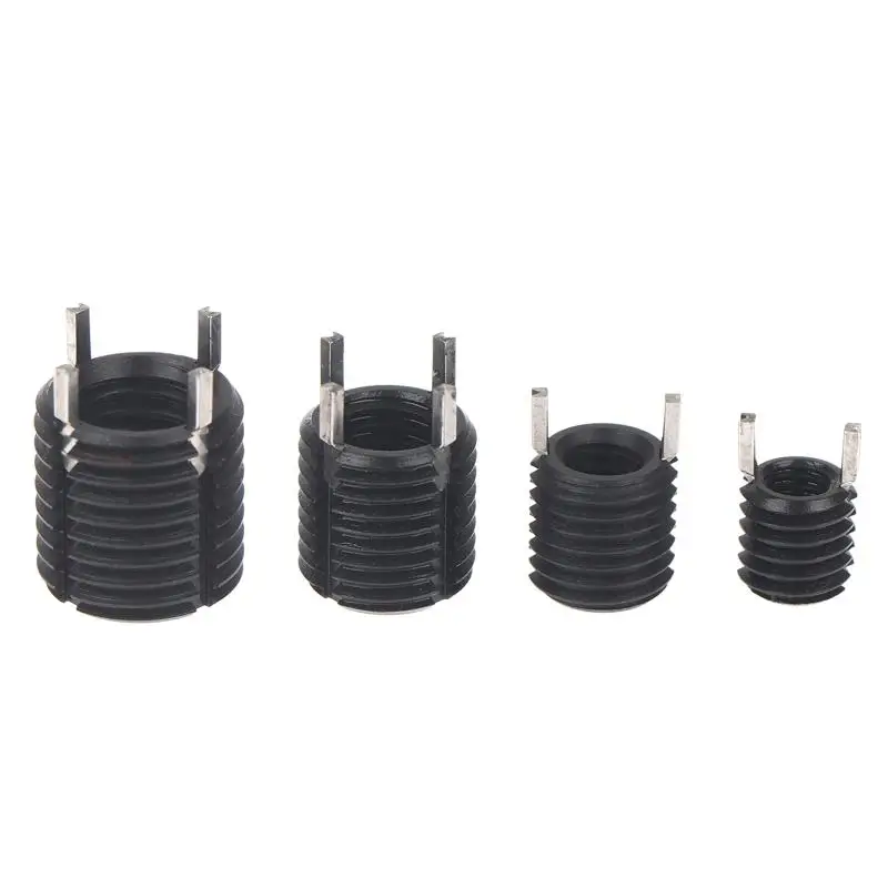 5pcs M8-M14 Keylock Wire Thread Insert ,Helicoil Nut Black Carbon Steel Key-locking Thread Repair Inserts