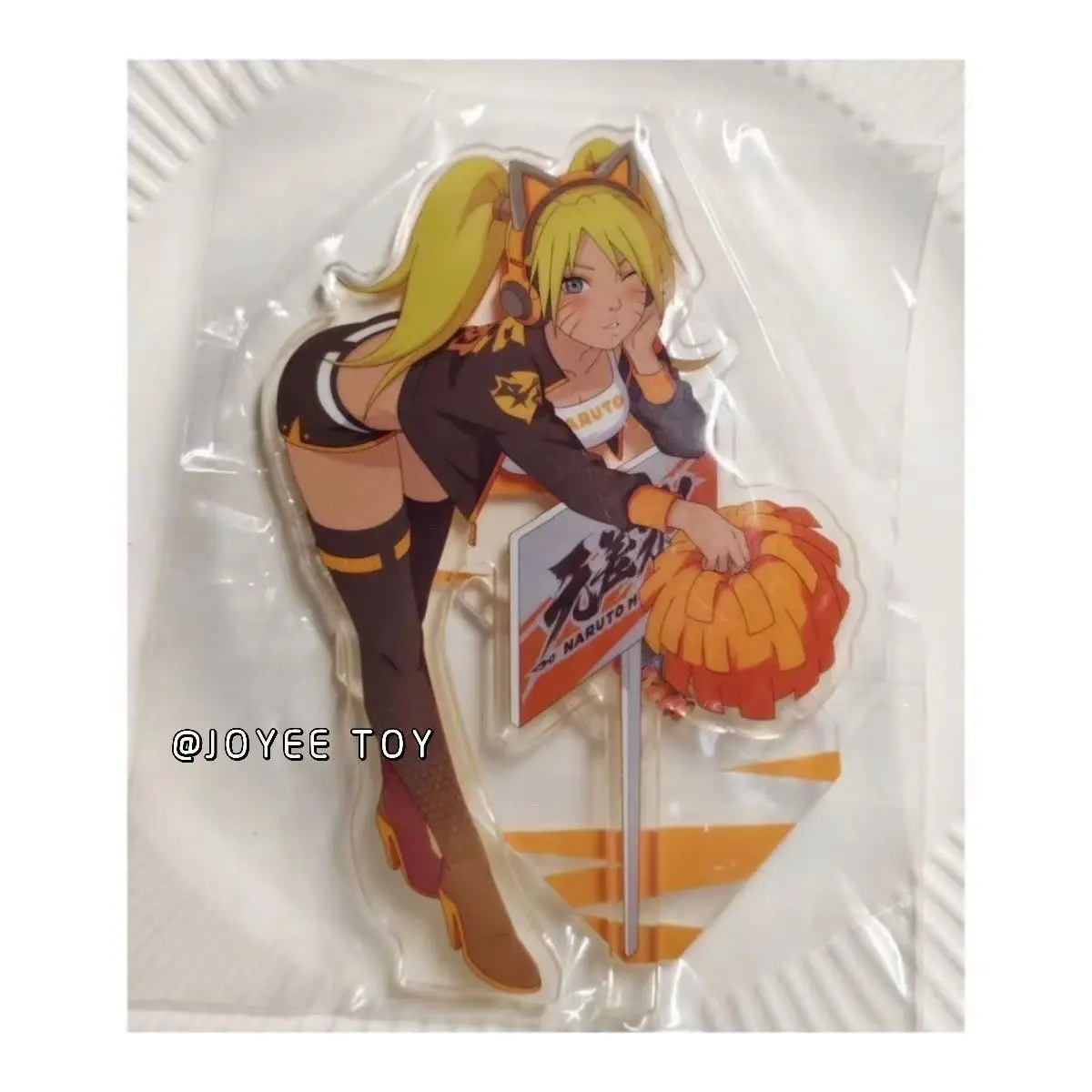 

NARUTO Peripherals Sexy ACG Stand Uzumaki Naruto Women's Clothing Black Silk Acrylic Stand Collectible Rare Choice Toys Gifts