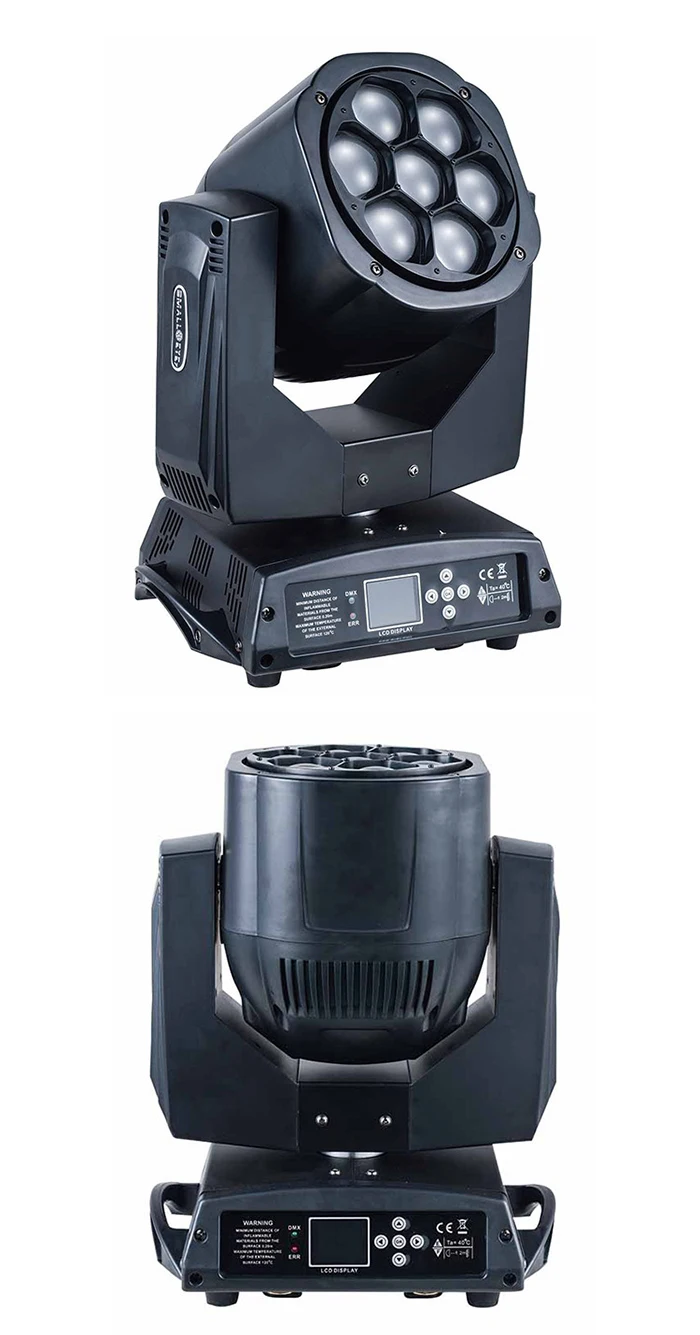 7x40W RGBW 4 in 1 LED Hohe Helligkeit Bee Eye Moving Head Licht Bühne Strobe Strahl Zoom Professionelle DJ Party Hochzeit Leistung – Detail 2
