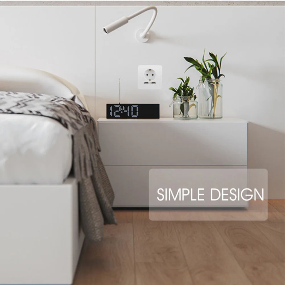 

Usb Wall Socket With Charging Panel Outlet Fire-Resistant Safety Design For Home Office Commercial Use Easy Installation