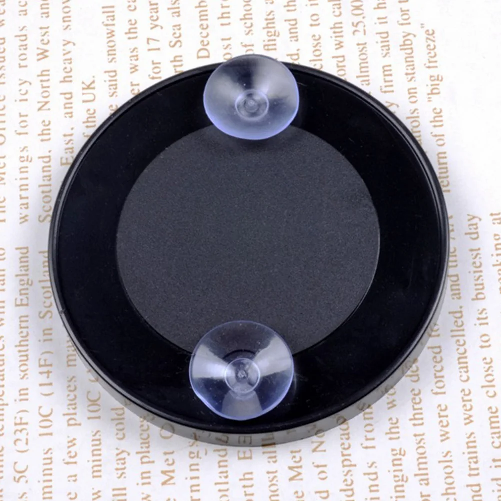 

2 PCS Vanity Mirrors Makeup with Magnification Suction Cups Magnifier Tabletop Black Travel Small Round