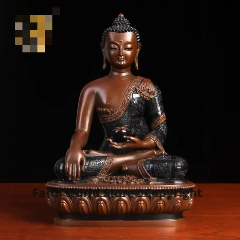 GOOD Tibet Nepal High grade Exquisite Shakyamuni Buddha statue gods copper buddha statue HOME Family Bless safety healthy