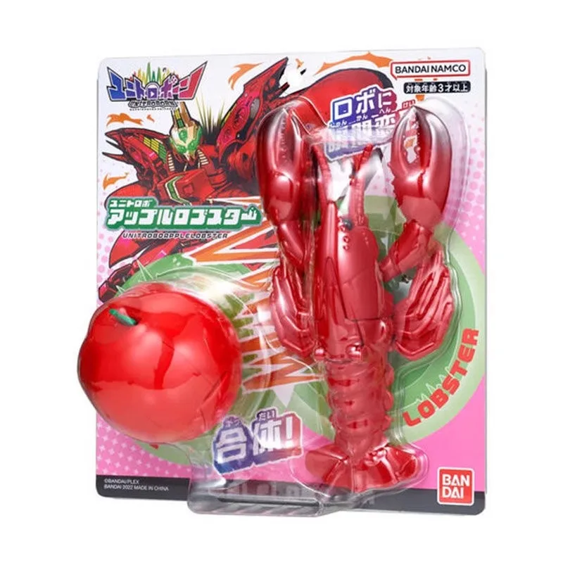 Bandai Unitrobo Apple Lobster Taxi Tree Bulldozer Burger Beetle Steam Figurka Akcji Robot Transformujący się Natychmiast Zabawki dla Dzieci