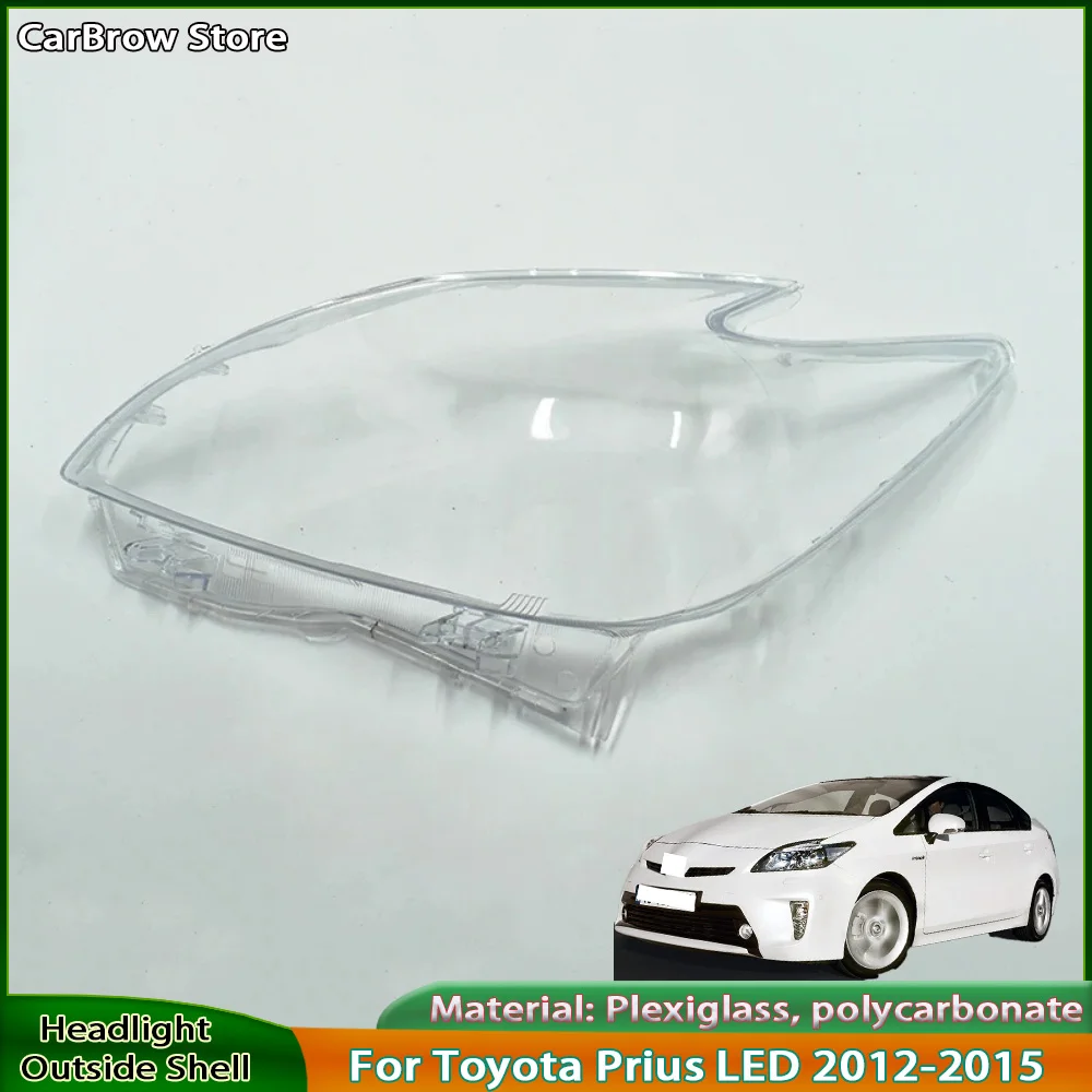 

Front Headlight Cover For Toyota Prius LED 2012 2013 2014 2015 Transparent Headlamp Lamp Shell Replace Original Lampshade
