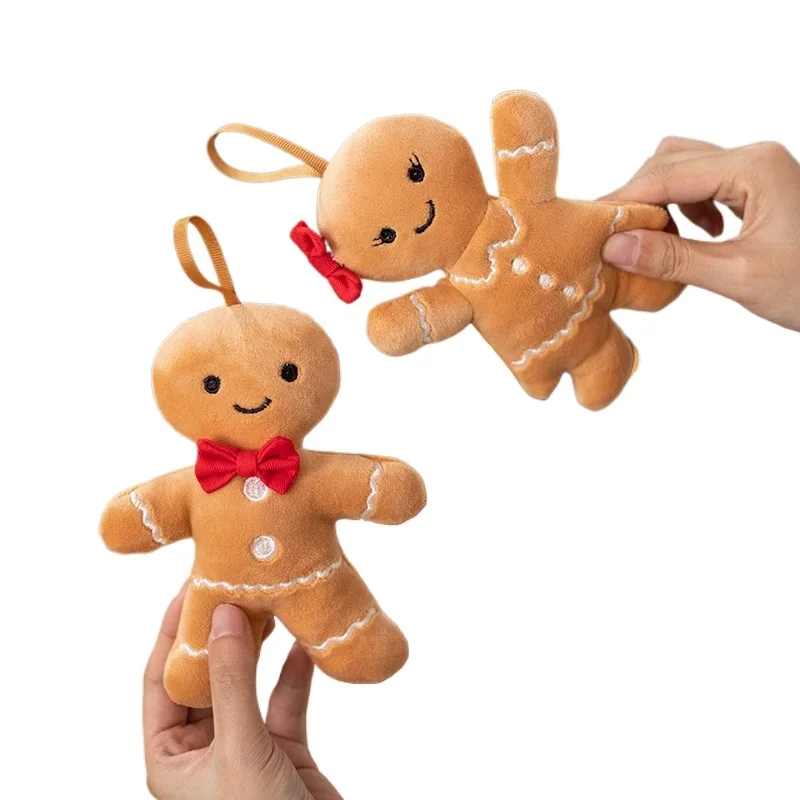 Christmas Gingerbread Man Plushie ต้นคริสต์มาสคริสต์มาสตกแต่งห้องมาพร้อมกับ Sleep ของเล่นเด็กวันเกิดคริสต์มาสของขวัญ