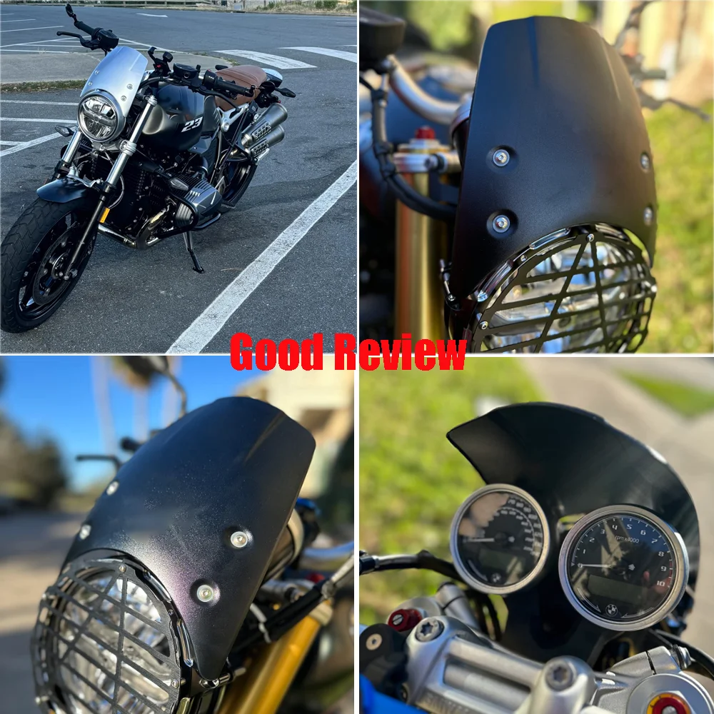 RNinet T Windshield Windscreen ​For BMW R Nine T R9T Pure Scrambler Racer Urban 2014-2022 2021 2020 2019 2018 Wind Deflector