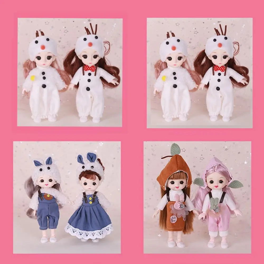 1 Set Fashion Doll Clothes Animal Doll Suit Beautiful Outfit For 16~17 cm Doll Wear Dolls Accessories