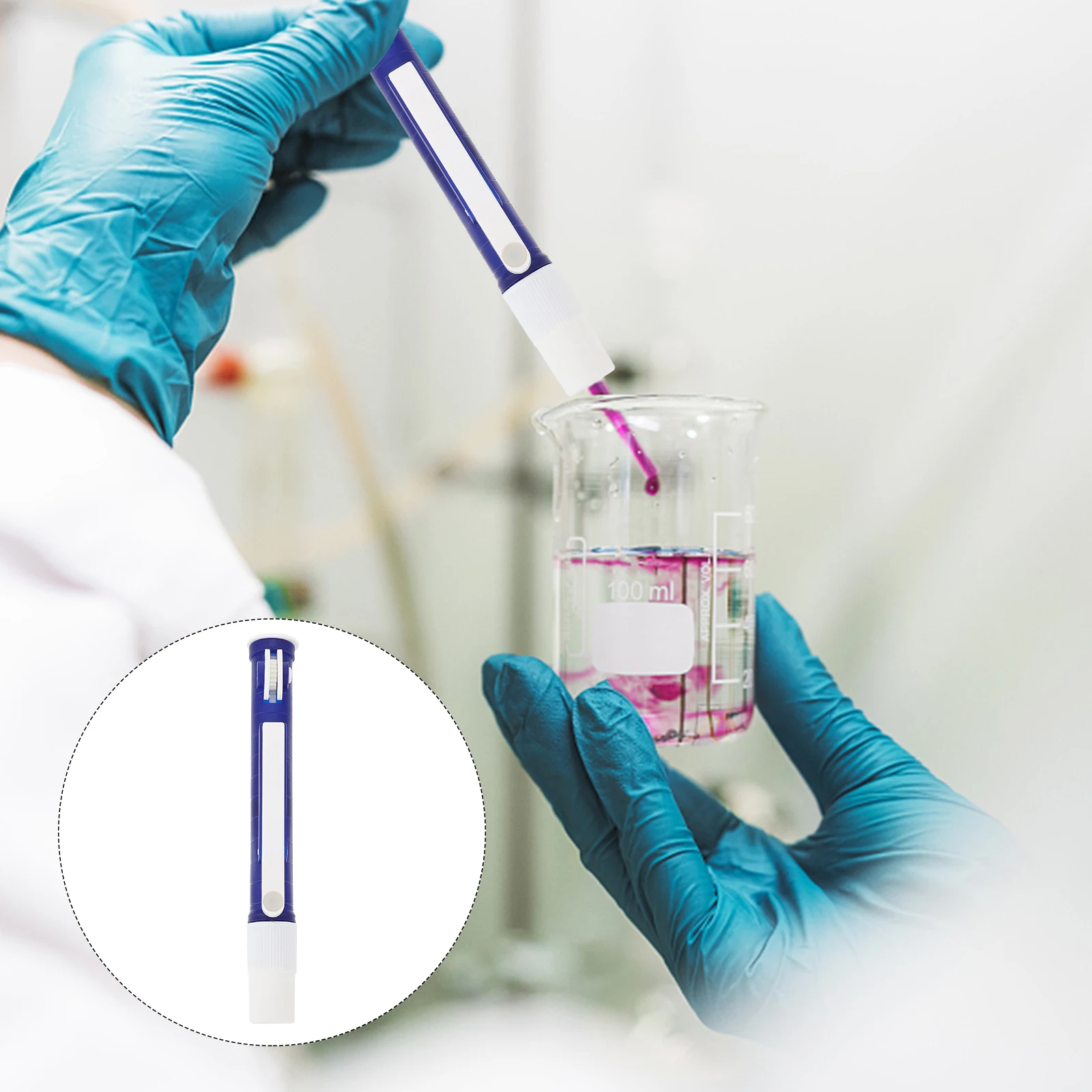 

Thumb Wheel Pipette Pump Lab Liquid Dispenser Scientific Tool Labs Equipment Laboratory Instrument Side Level Rapid Dispensing