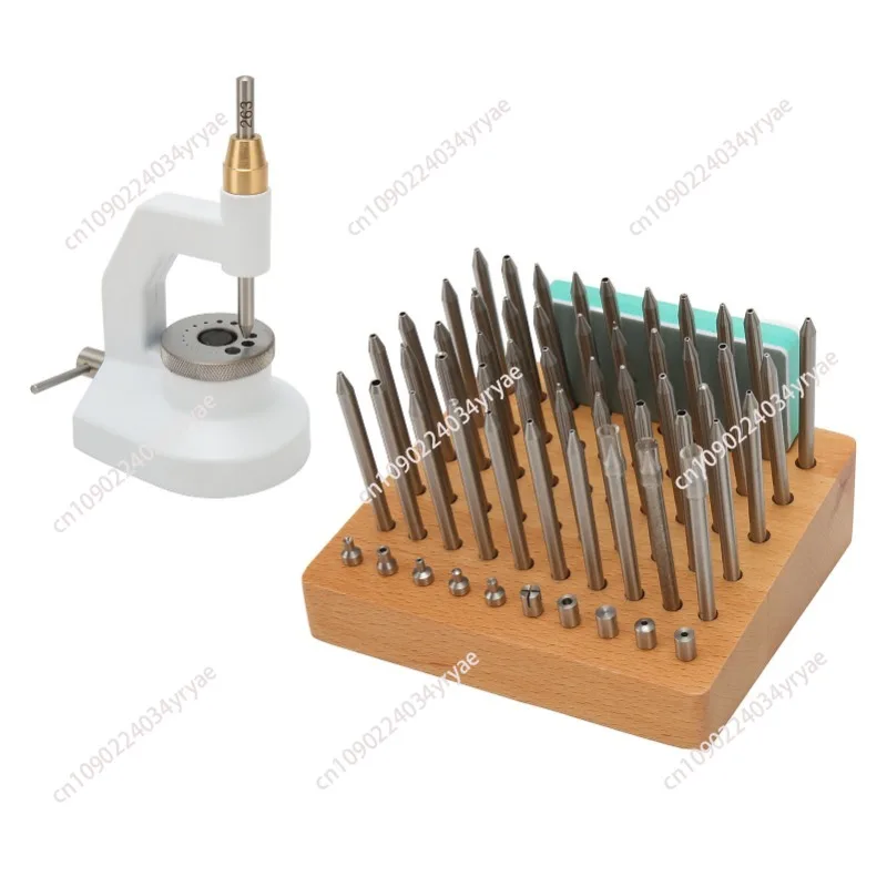 Watch repair tool, loading press + 50 punches + 10 needles 5285 set punches 60pc firing pin punches