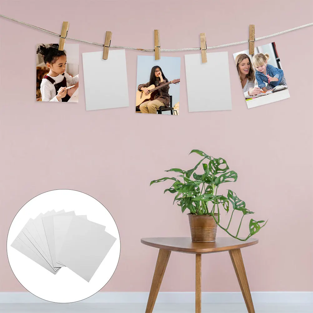 

5Pcs Sublimation Aluminum Alloy Photo Blanks Durable Metal Sublimation Blank Sheets for DIY Printing Wall Signs Home Office