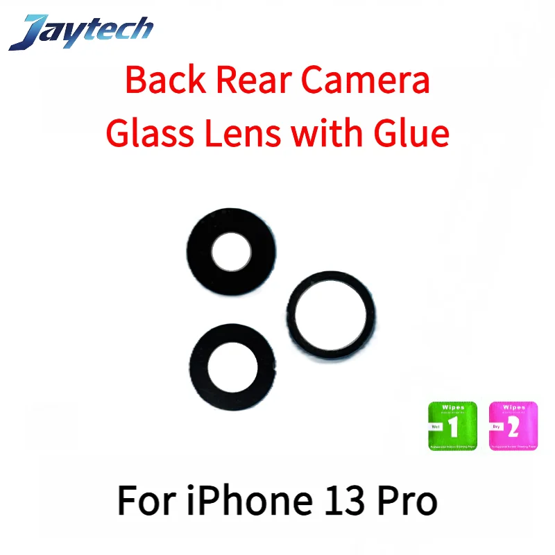 1 pz obiettivo in vetro per fotocamera posteriore posteriore posteriore per iPhone 12 13 14 X XR XS Pro Max vetro per fotocamera con colla adesiva