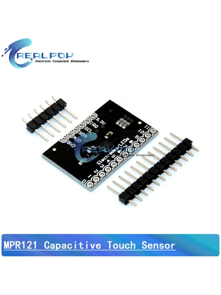 1 SZT./5 SZT. MPR121 Breakout V12 Moduł Kontrolera Dotykowego Pojemnościowego Czujnika I2C Płytka Rozwojowa Klawiatury Dla Arduino — zdjęcie produktu 5