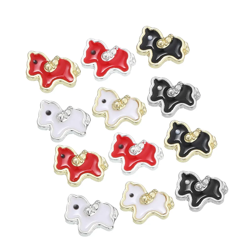 60 Pcs Nail Decoration Accessories Cute Cartoon Resin Charms Character Embellishments Animal Stickers