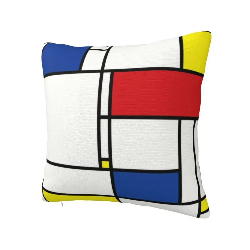 Custom Piet Mondrian Minimalist De Stijl Cushion Cover 40x40cm Modern Art Soft Cute Pillows Home Decor