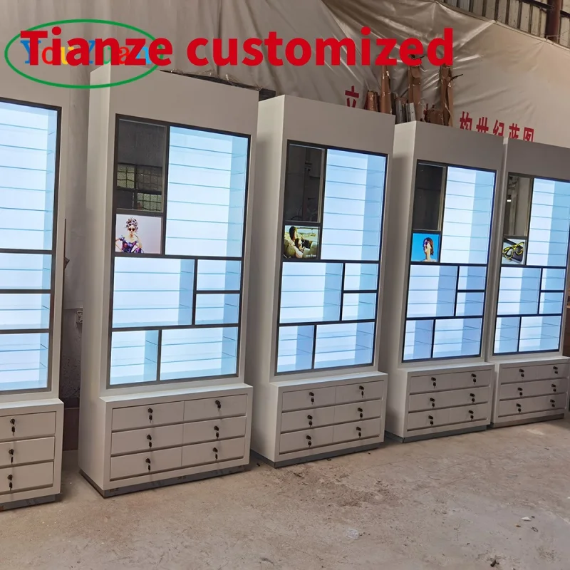 (Customized) Sunglass display wall stand metal jewelry cabinets display showcase display