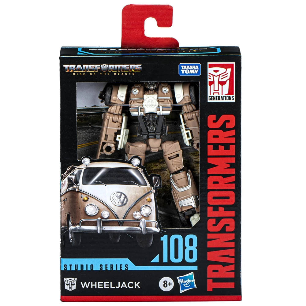 Takara tomy transformadores brinquedos série de estúdio luxo classe ascensão de animais 108 wheeljack 4.5-Polegada figura de ação presente ss108