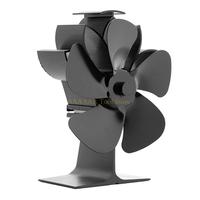 A2BE Portable Burning Stove Efficient Fan Fireplace Fan 5-Blade Home Fireplace Fan Efficient Heat Eco Friendly SF504G