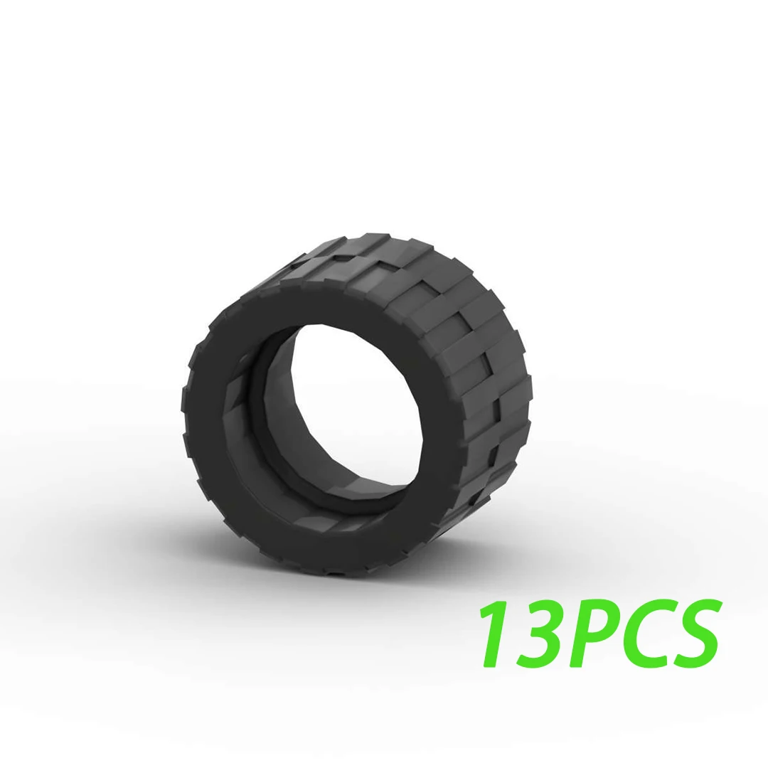 

Building Blocks 89201 MOC Shallow Tread Tire 24x14mm Bricks Particle Kit Wheel Part 50g/13PCS Puzzle DIY Toys For Kid