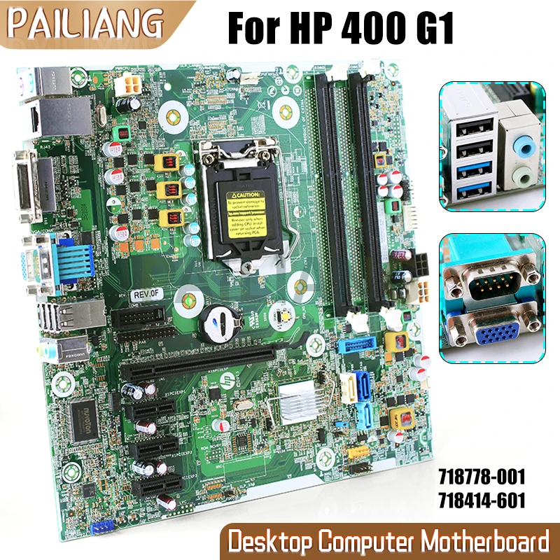 For HP 400 G1 Desktop Host Board 718778-001 718414-601 Computer Motherboard Full Tested